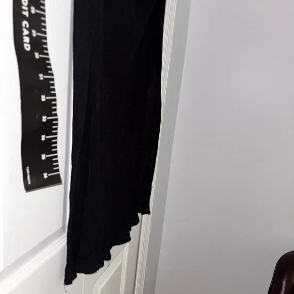 Black dress pencil ribbed forever 21 light wt. full length dress nwot by ny & co - Picture 15 of 15